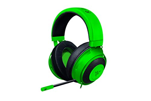Razer Kraken - Gaming Headset (Kabelgebundene Headphones für PC, PS4, Xbox One & Switch, 50mm Treiber, 3,5mm Audio-Klinkenstecker mit In-Line Fernbedienung) grün